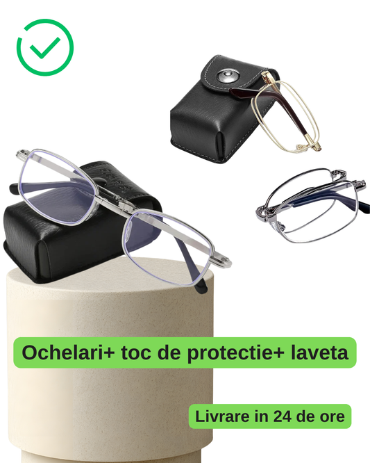 Ochelari Pliabili+ Filtru pentru lumina albastra